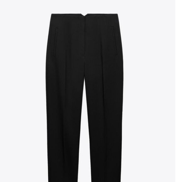 ZARA PANTS WITH A HIGH WAIST - Black - Size XL - Picture 3 of 9